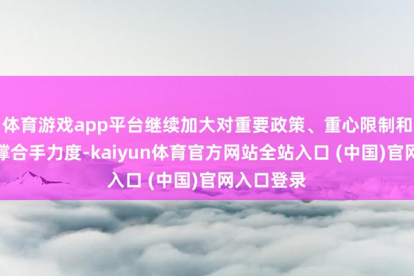 体育游戏app平台继续加大对重要政策、重心限制和薄弱技巧撑合手力度-kaiyun体育官方网站全站入口 (中国)官网入口登录